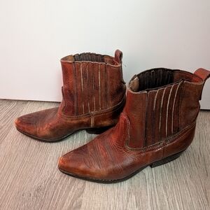 Joe Sanchez Vintage Brown Cowboy Boots